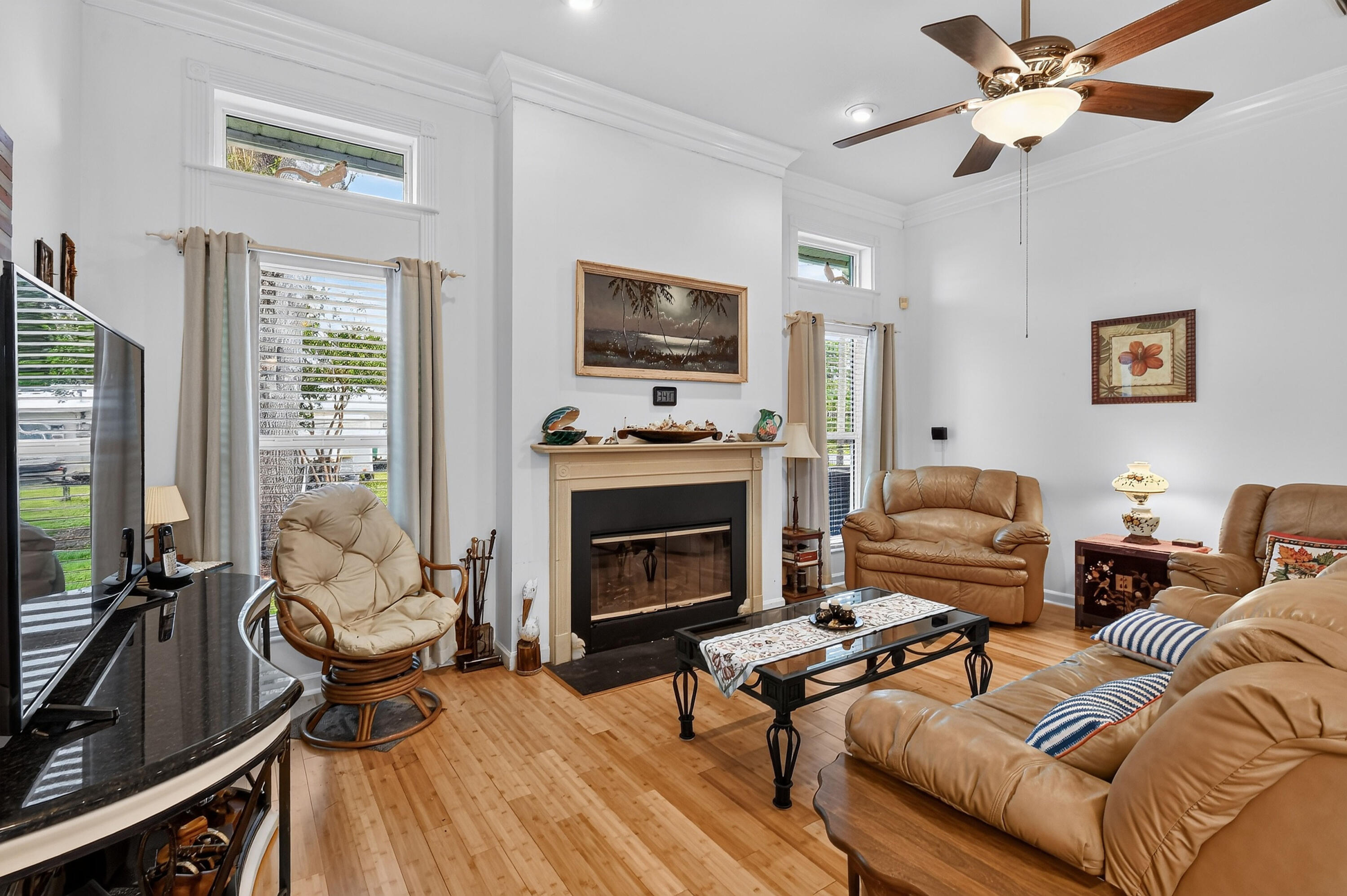 Living Room with Fireplace