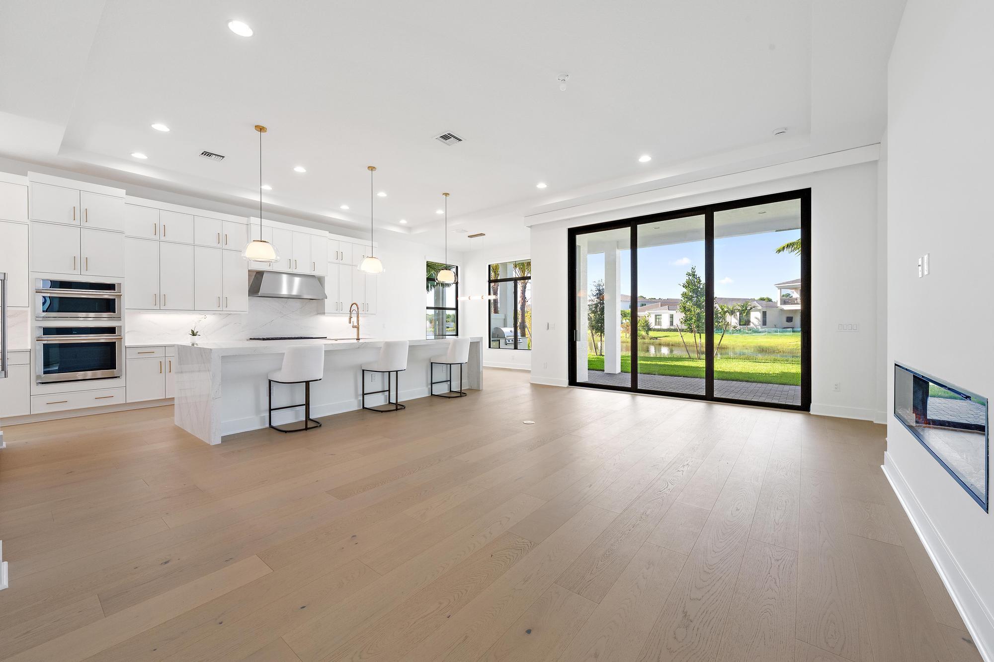 Kitchen Open to the Gathering Room