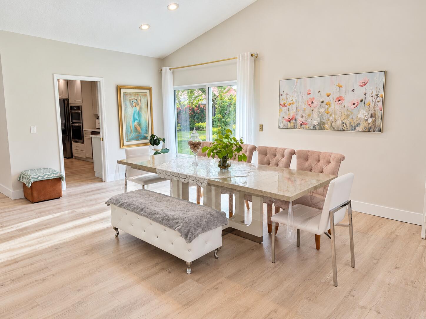 Sunlit Elegant Dining Room Sunlit Elegant Dining Room
