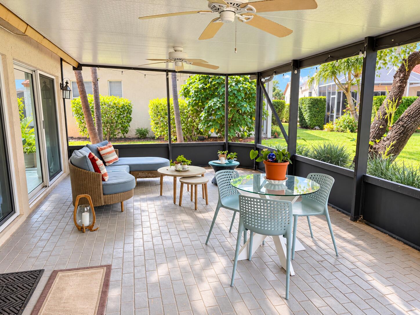 Bright Screened Patio Retreat