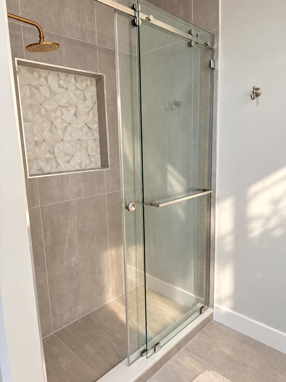 Sunlit Modern Walk-In Shower