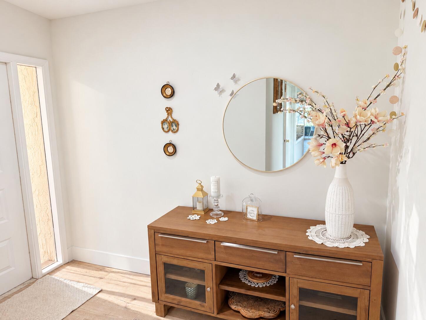 Bright Modern Entryway with Magnolia Dec Bright Modern Entryway with Magnolia Dec