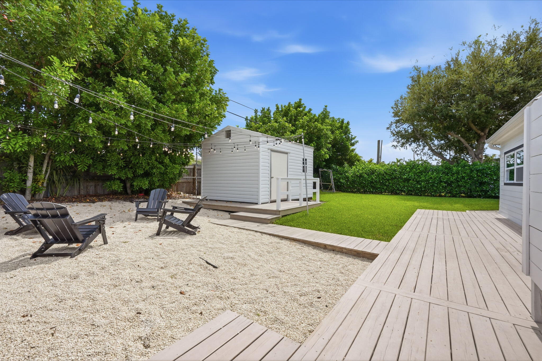 Pit, Shed & Deck