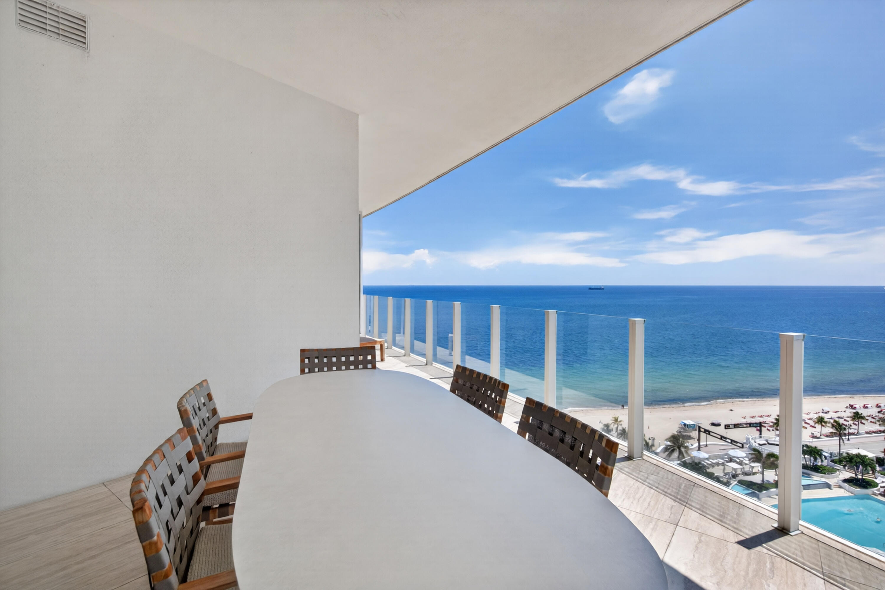Ocean Views from all balconies & suites of private 2 Bedroom Residence.
