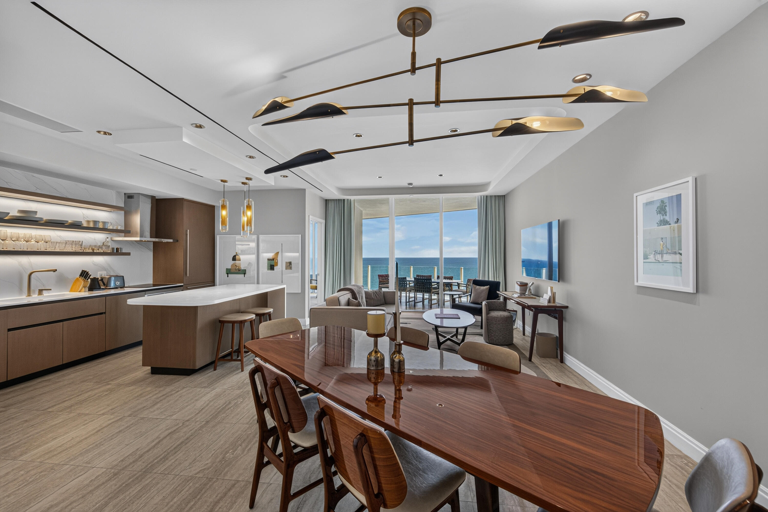 Dining, Living and Kitchen all with Southeast Oceanviews. Dining, Living and Kitchen all with Southeast Oceanviews.