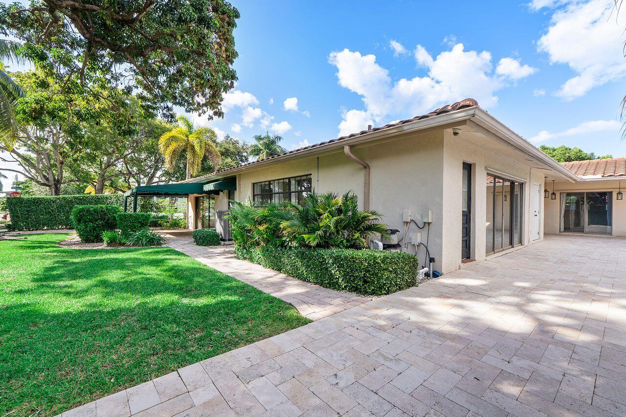 South side yard with view of family room