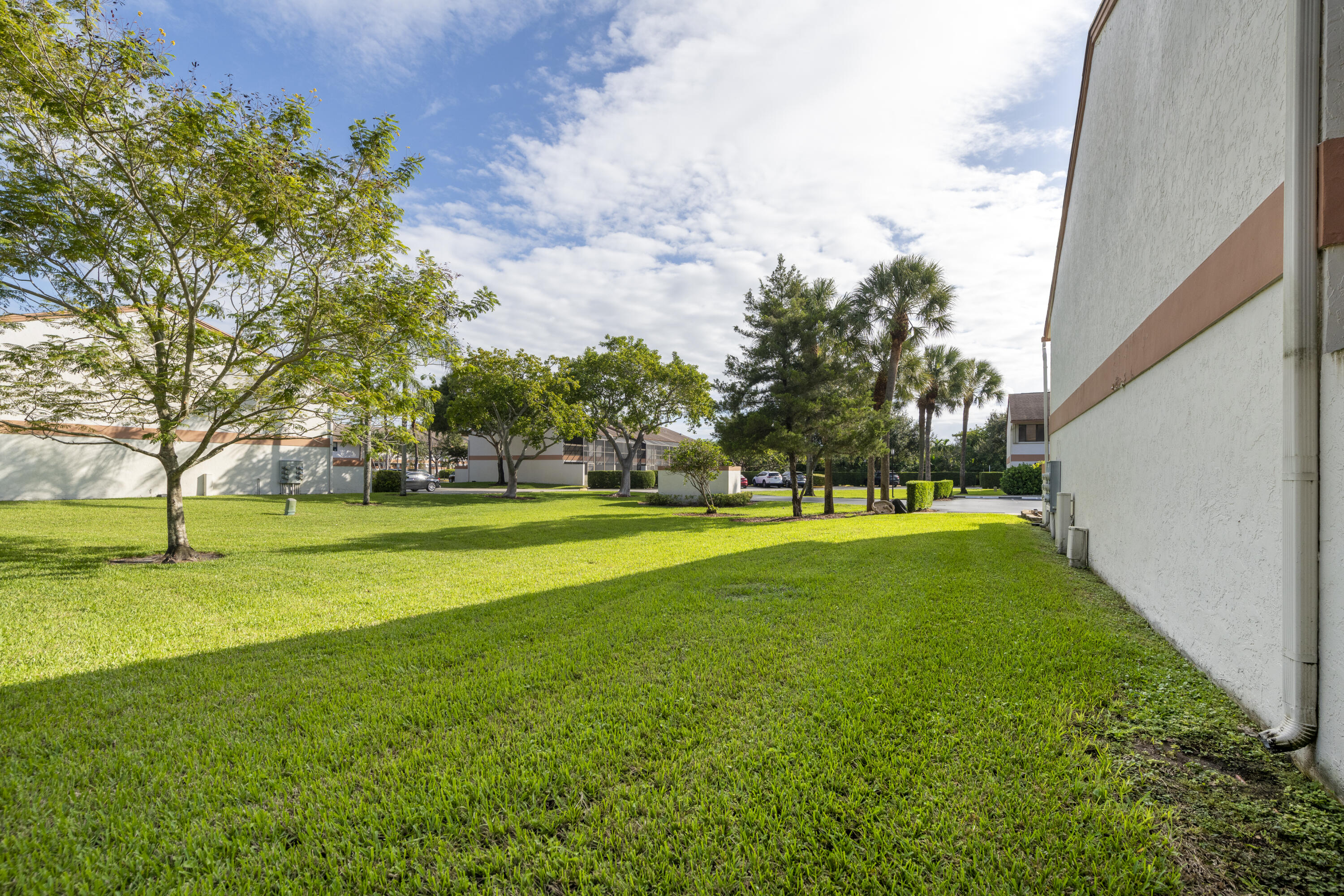 side of townhome