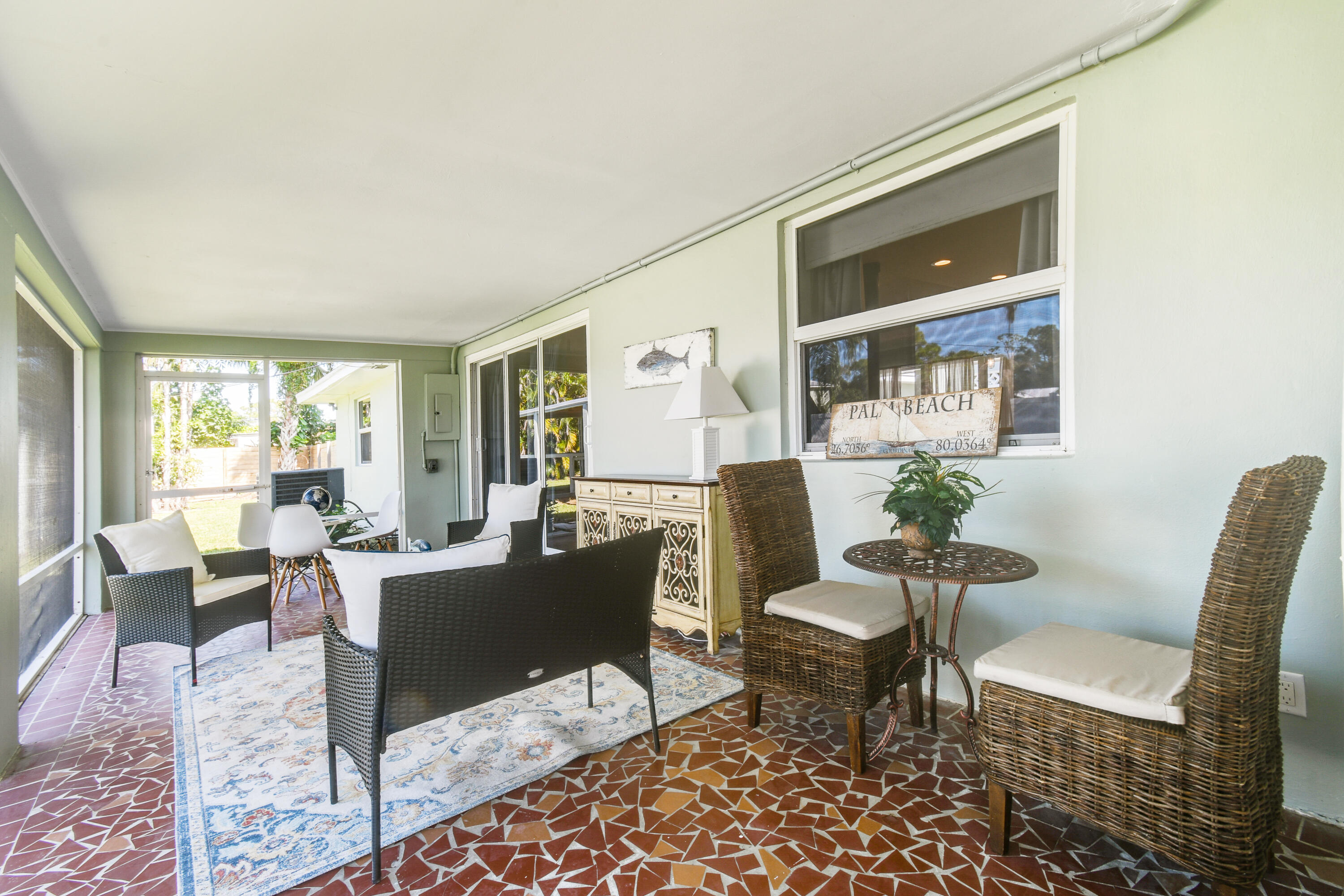 Screened patio