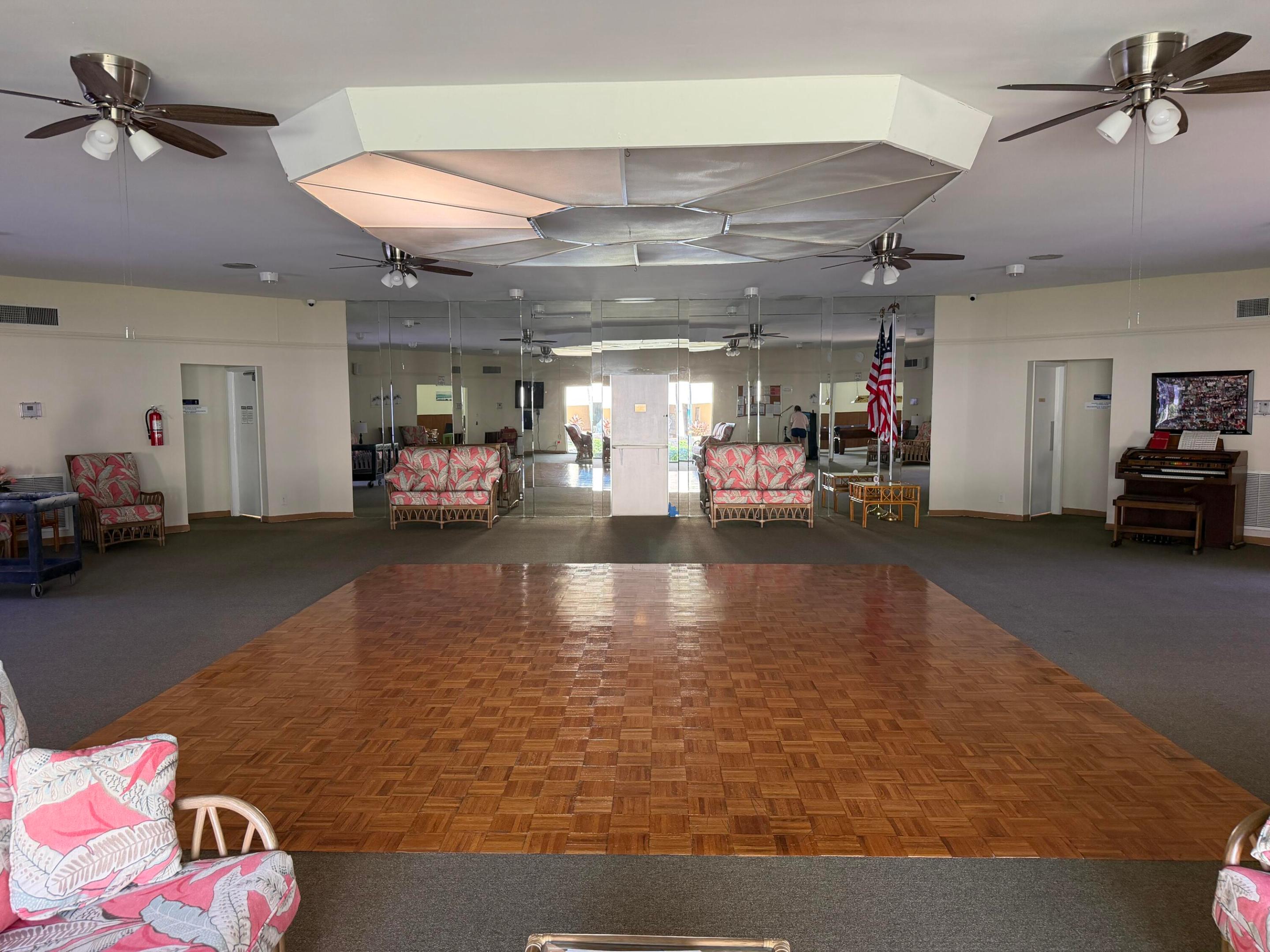 Dance floor at clubhouse