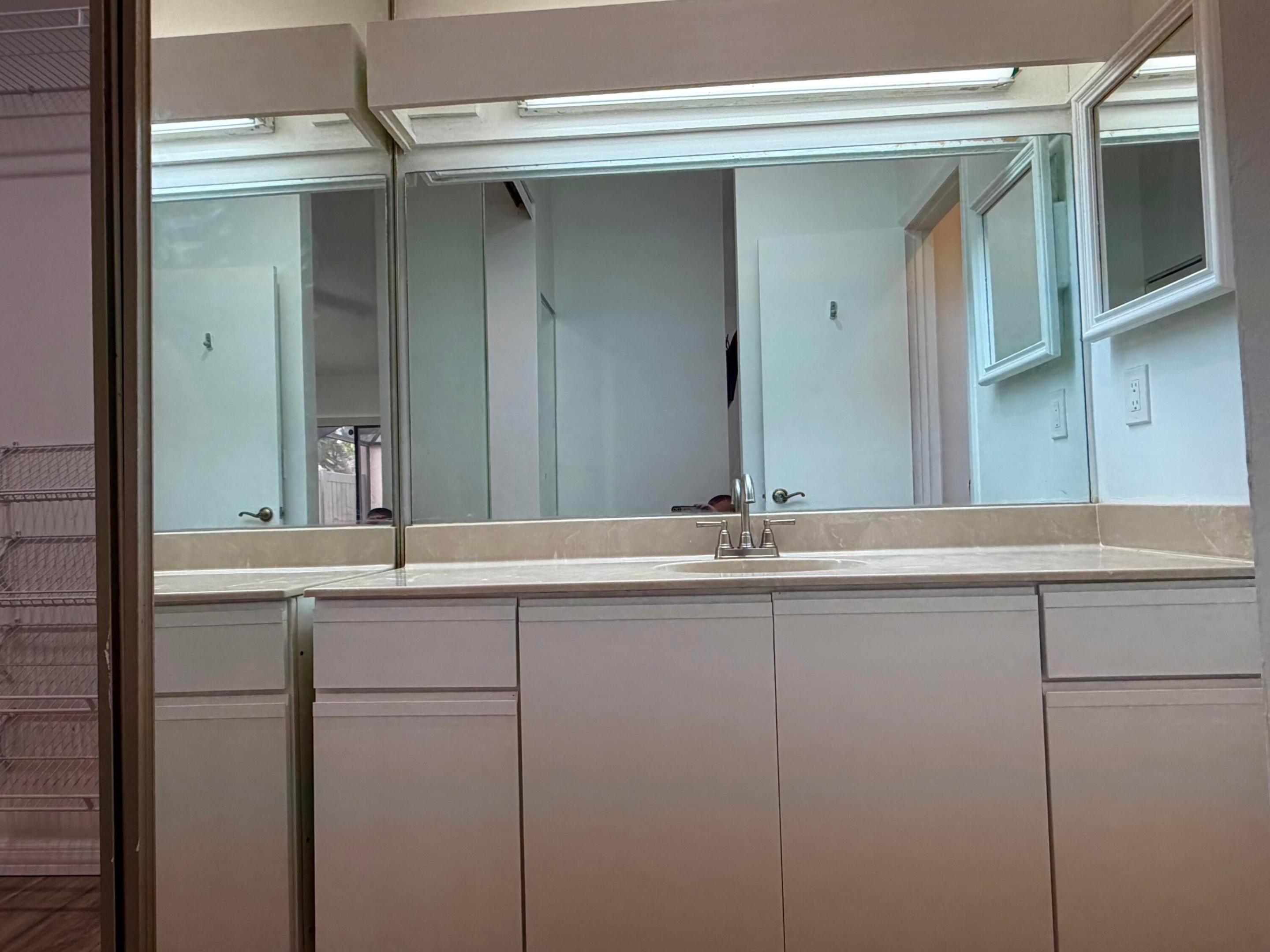 Master bathroom vanity