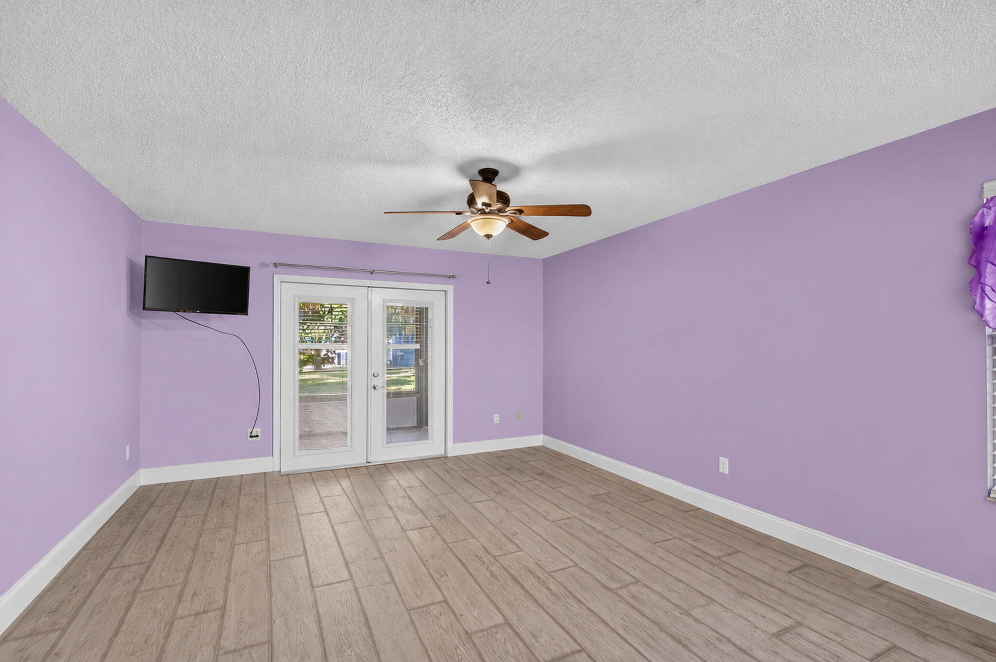French Doors with blinds