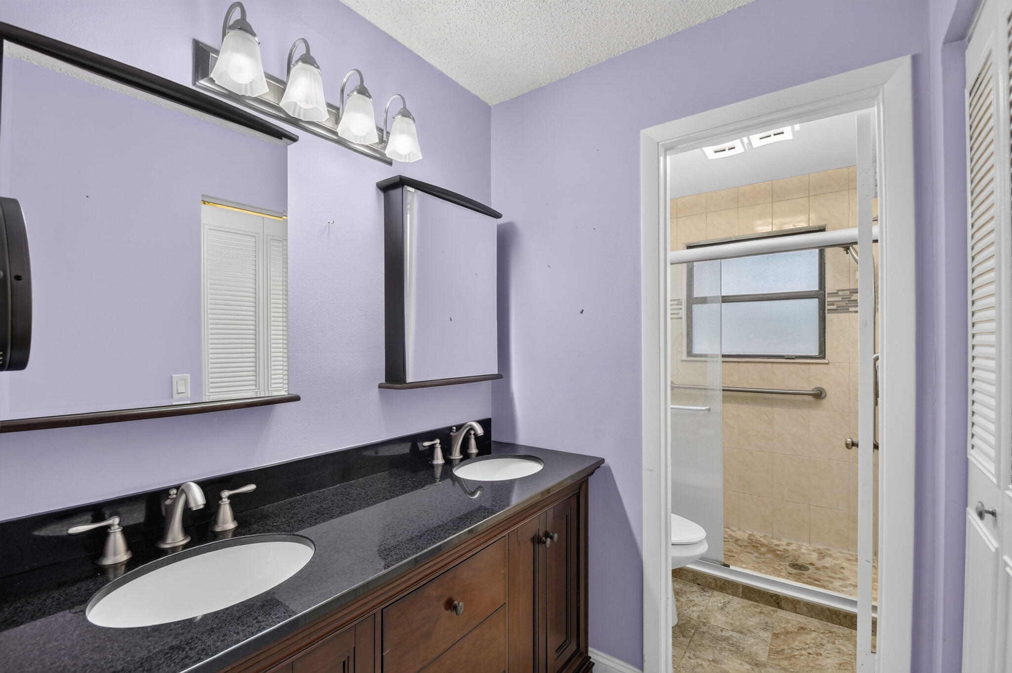 Master Bathroom with Dual Sinks