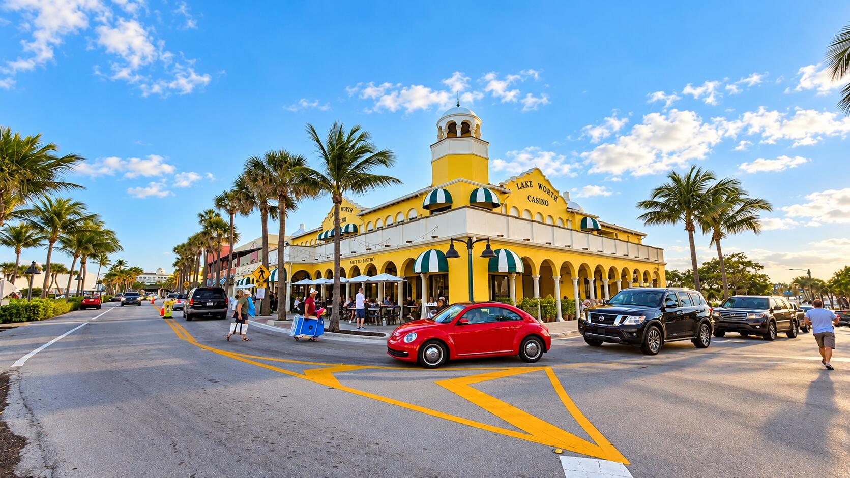 Lake Worth Casino building at the beach
