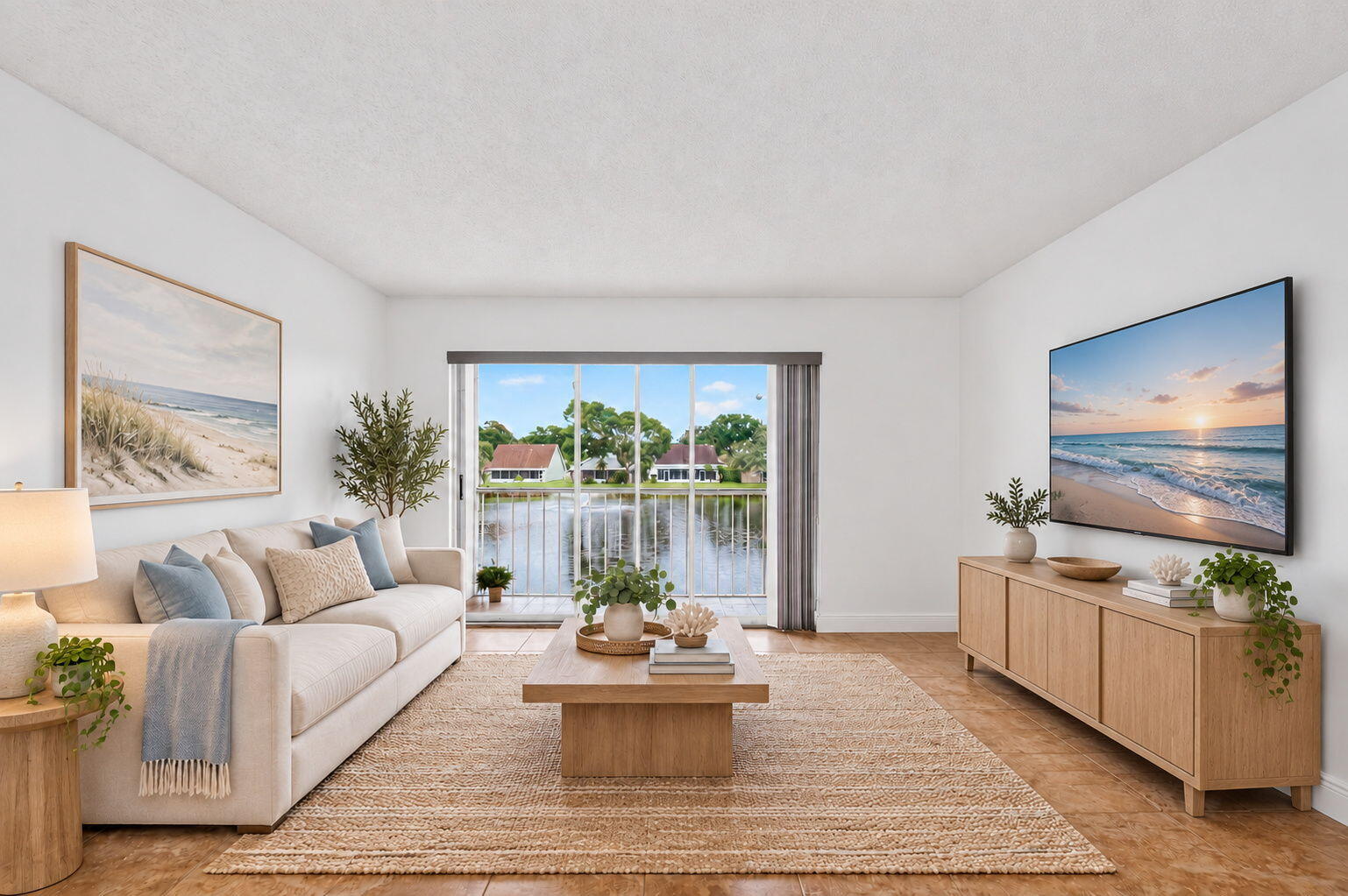 Living Room Digitally Staged