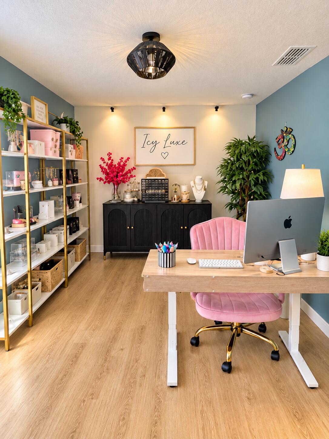 Bright Luxe Beauty Workspace