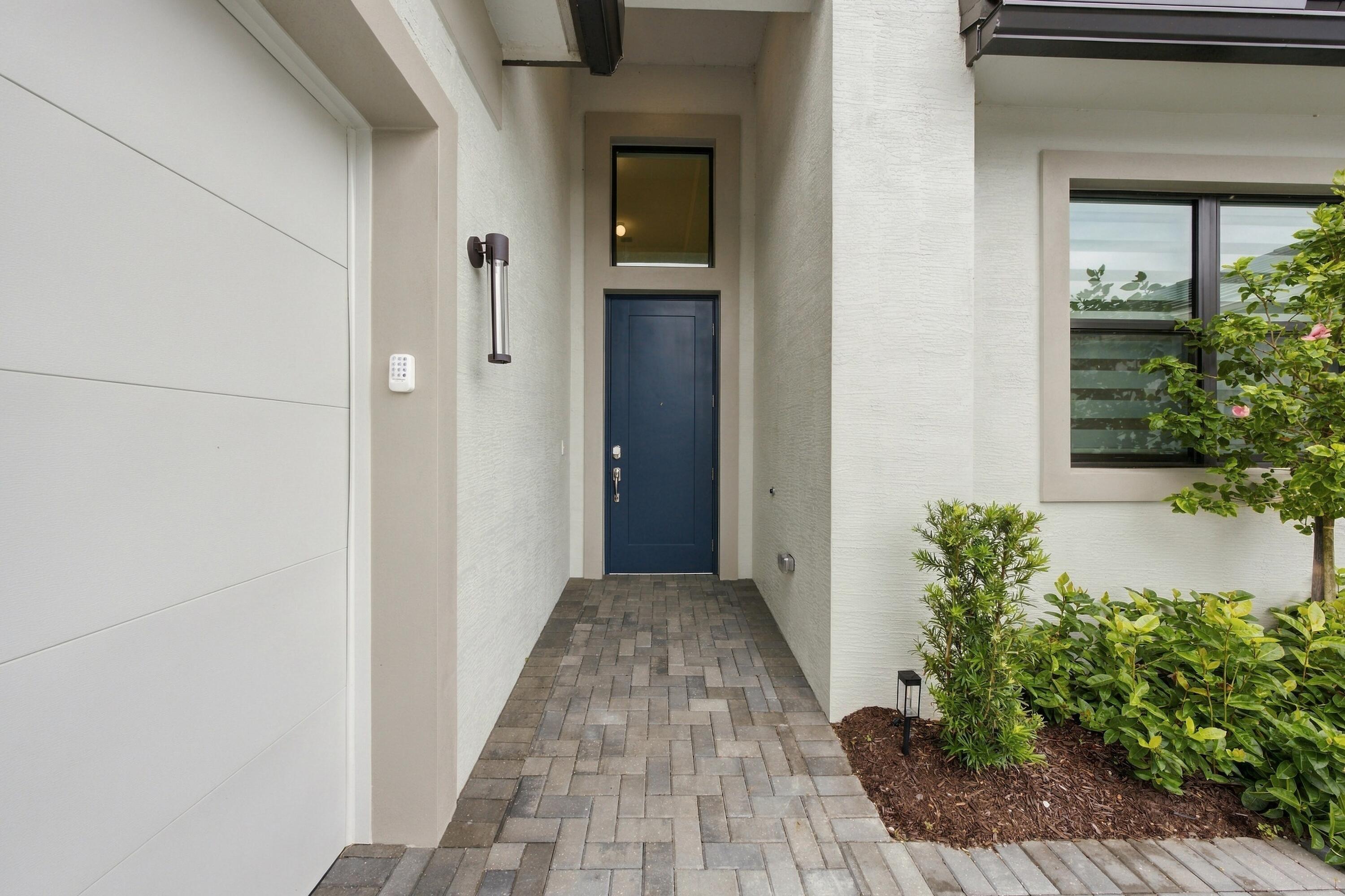 Front door with keyless entry pad Front door with keyless entry pad
