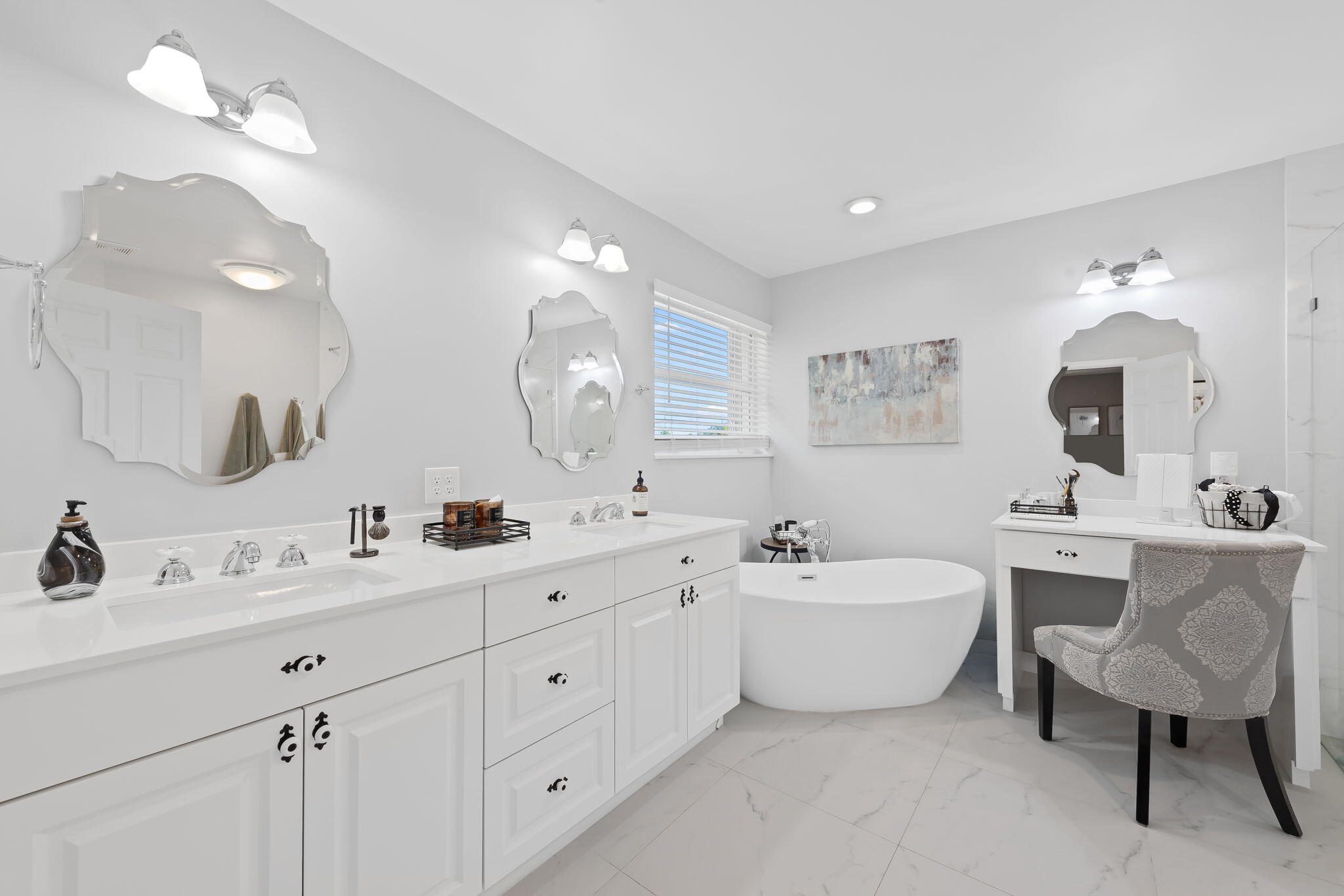 Beautifully updated primary bath