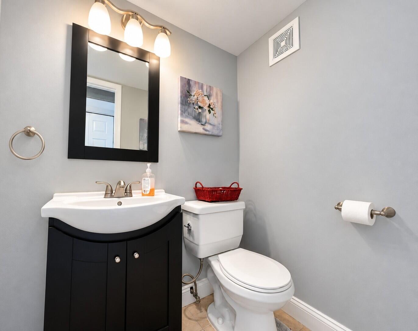 Updated Guest Half Bath Updated Guest Half Bath