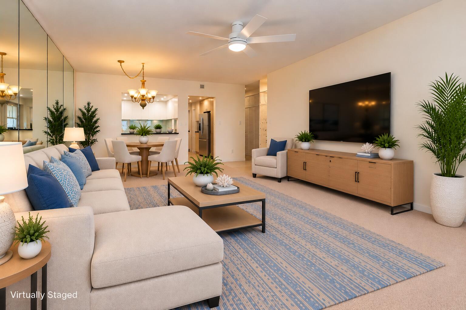 Virtually Staged Modern Living Room Virtually Staged Modern Living Room