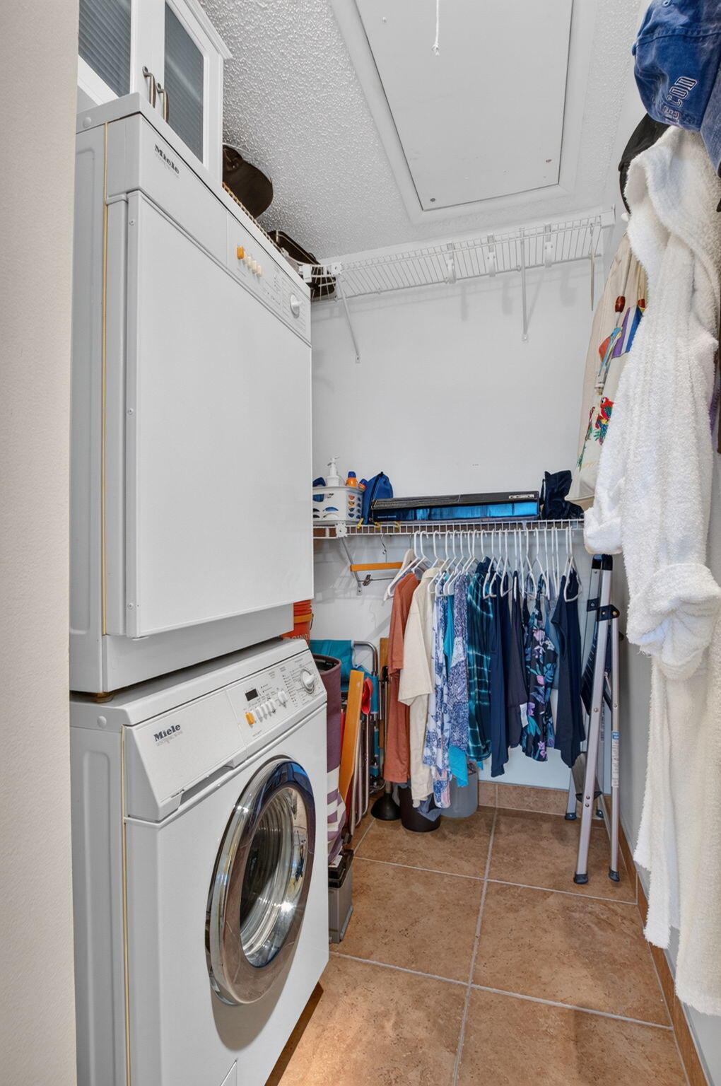 MIELE W/D; CLOSET