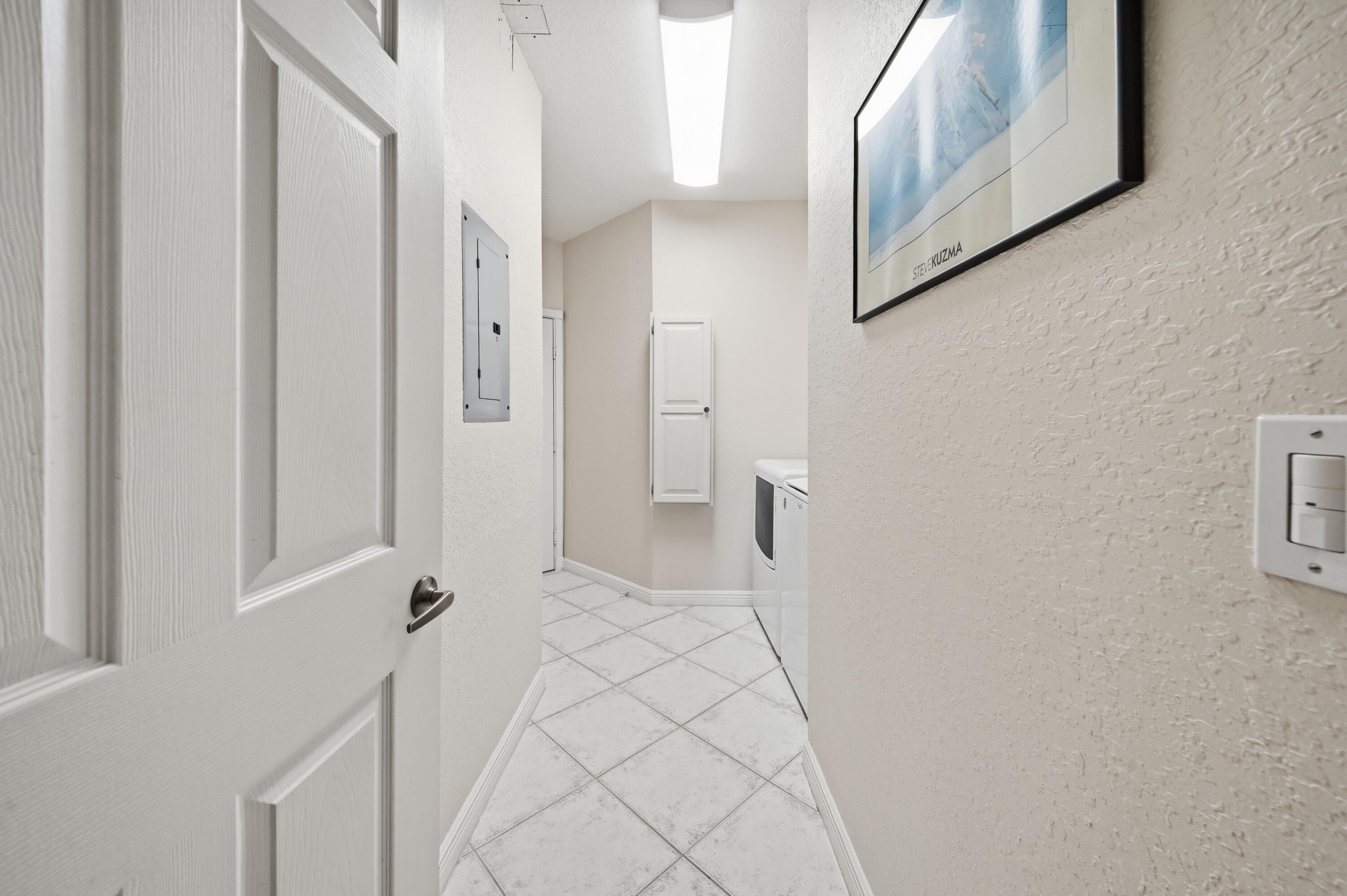 Hallway to laundry room