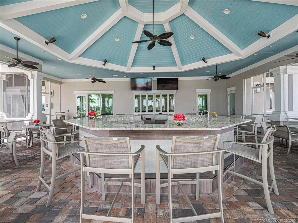 Bar by pool