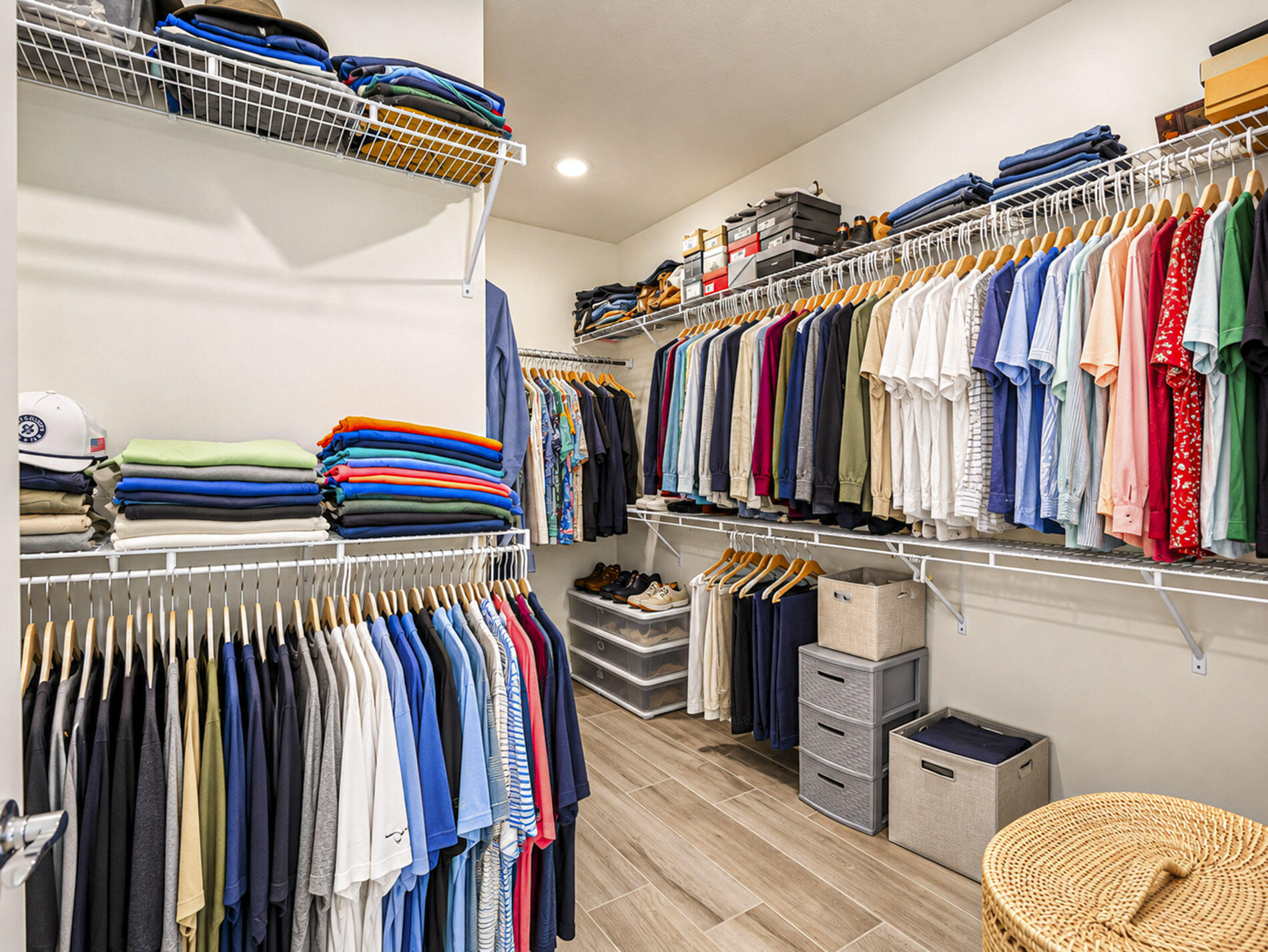Primary walk in closet