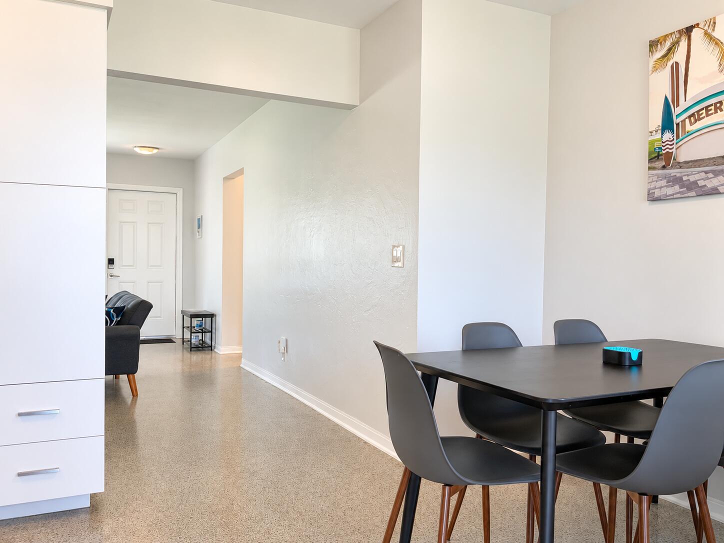 Modern Dining Area and Bright Entry Hall