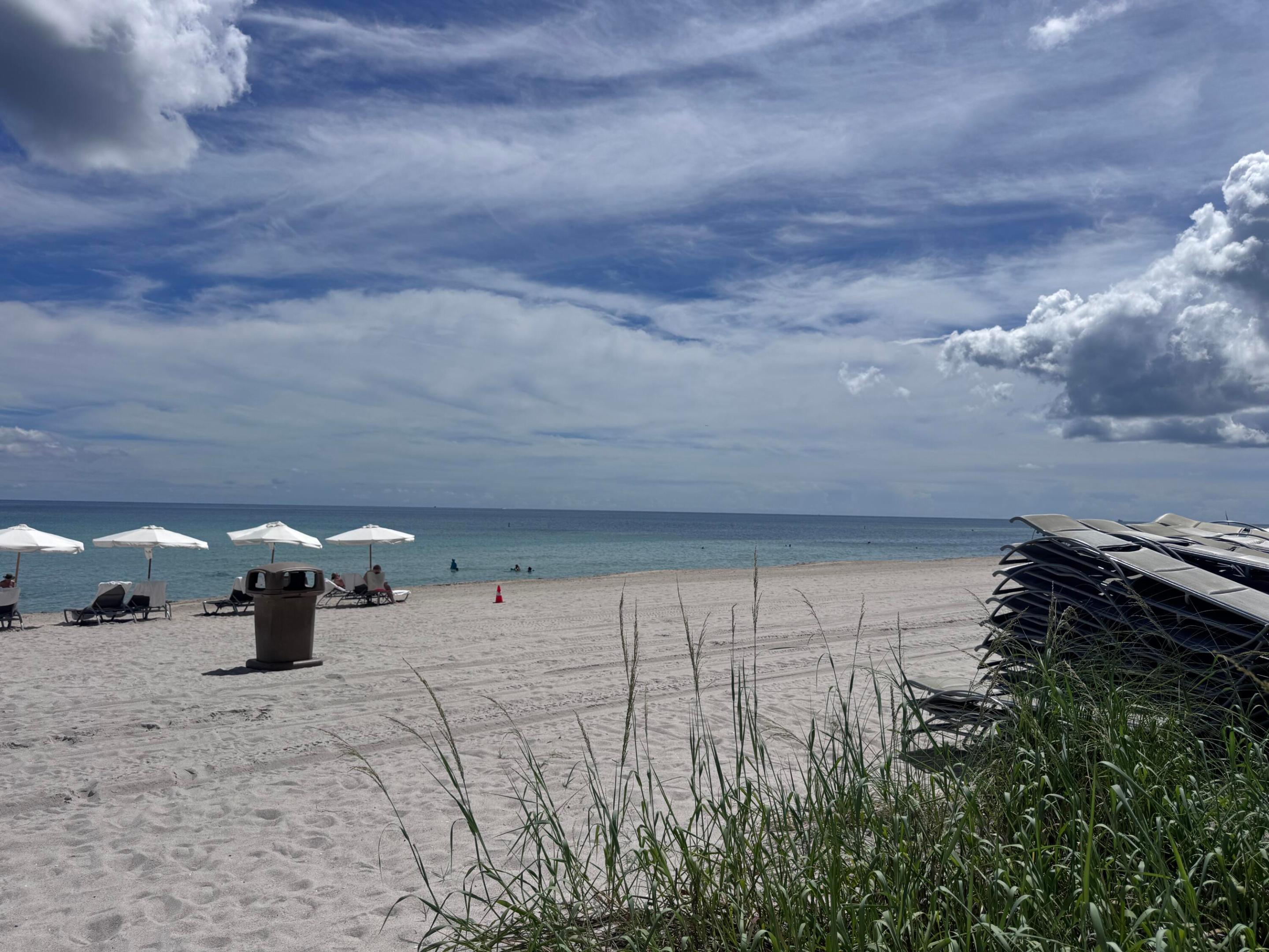 Chairs & Umbrellas await.