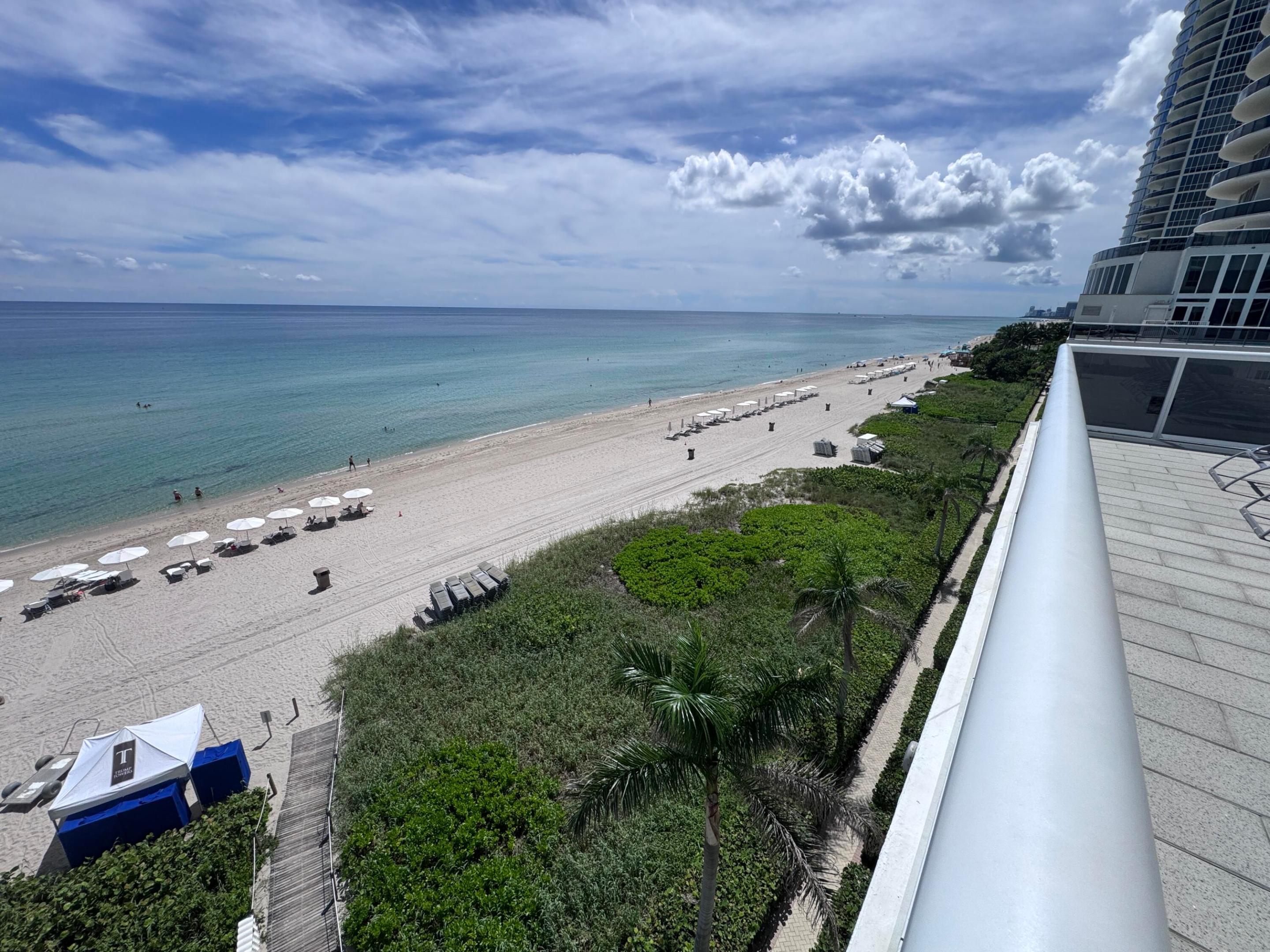 Beach view from the pool deck