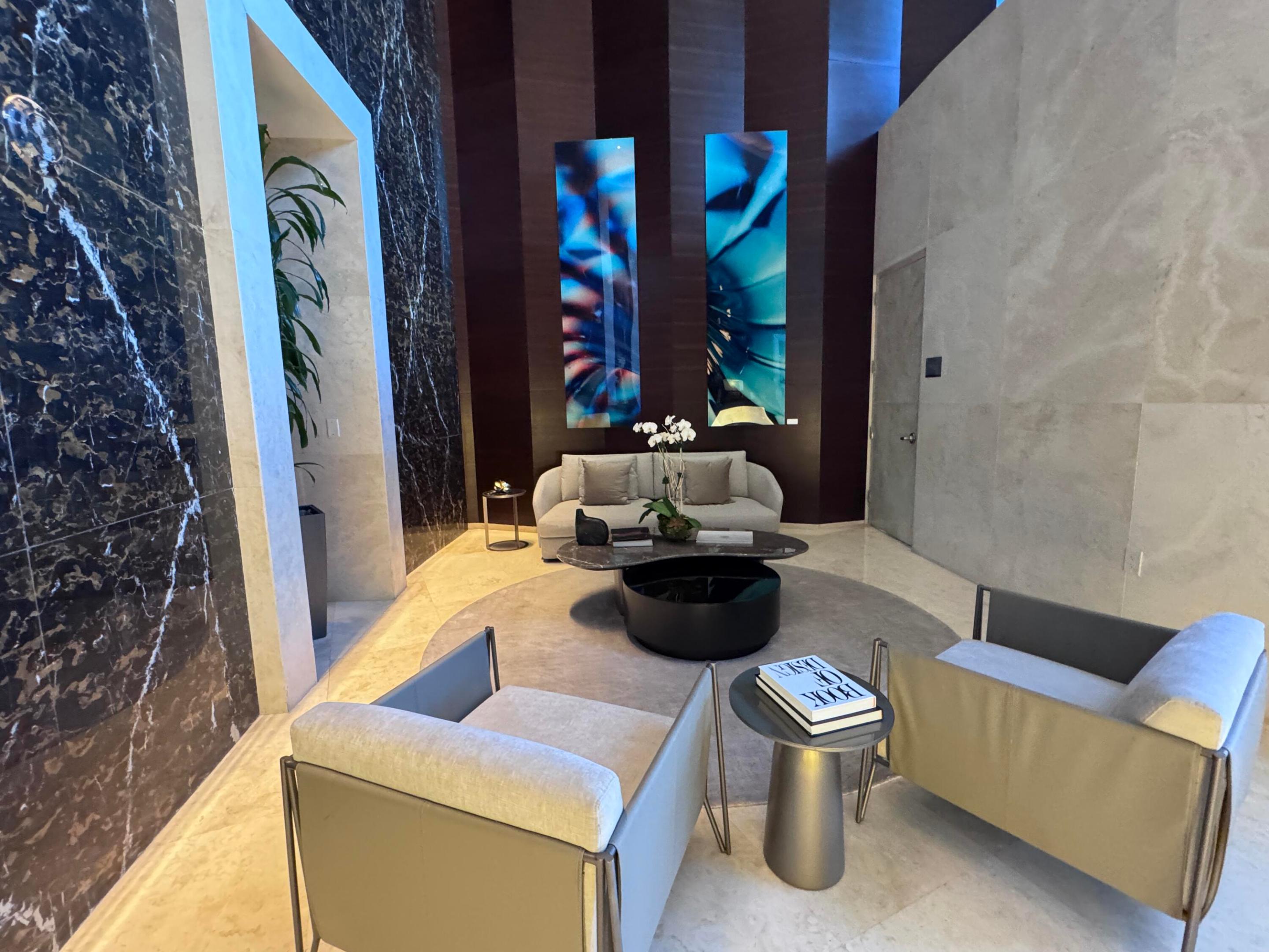 Elegant seating area in lobby