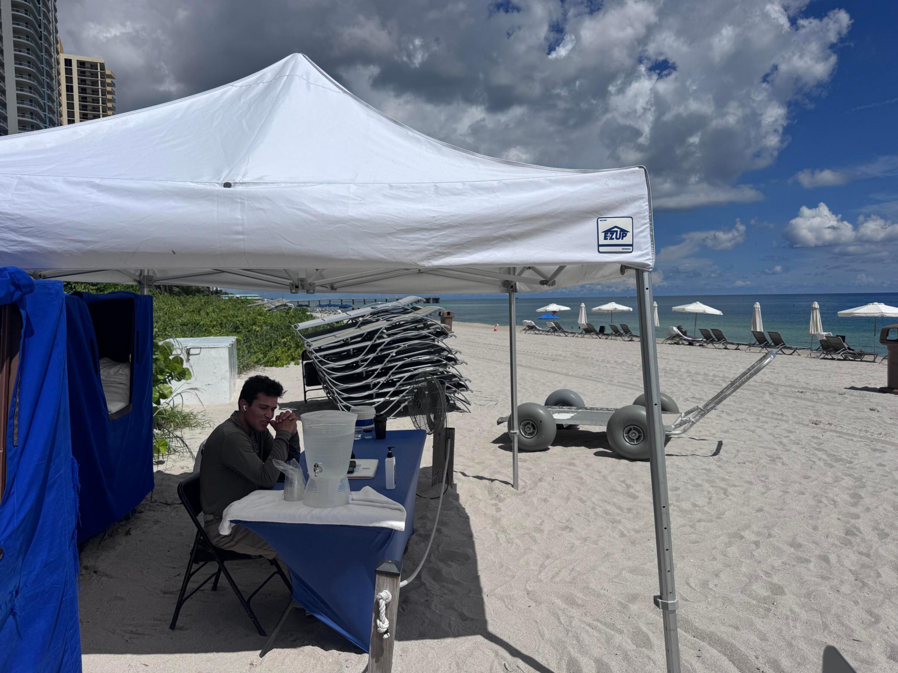 Beach Service available with a smile...
