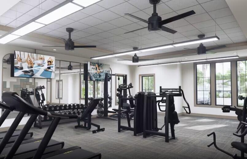 Fitness Room Rendering
