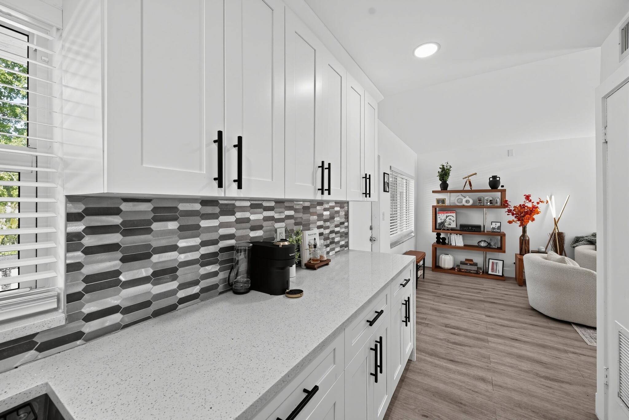 Updated kitchen with designer finishes