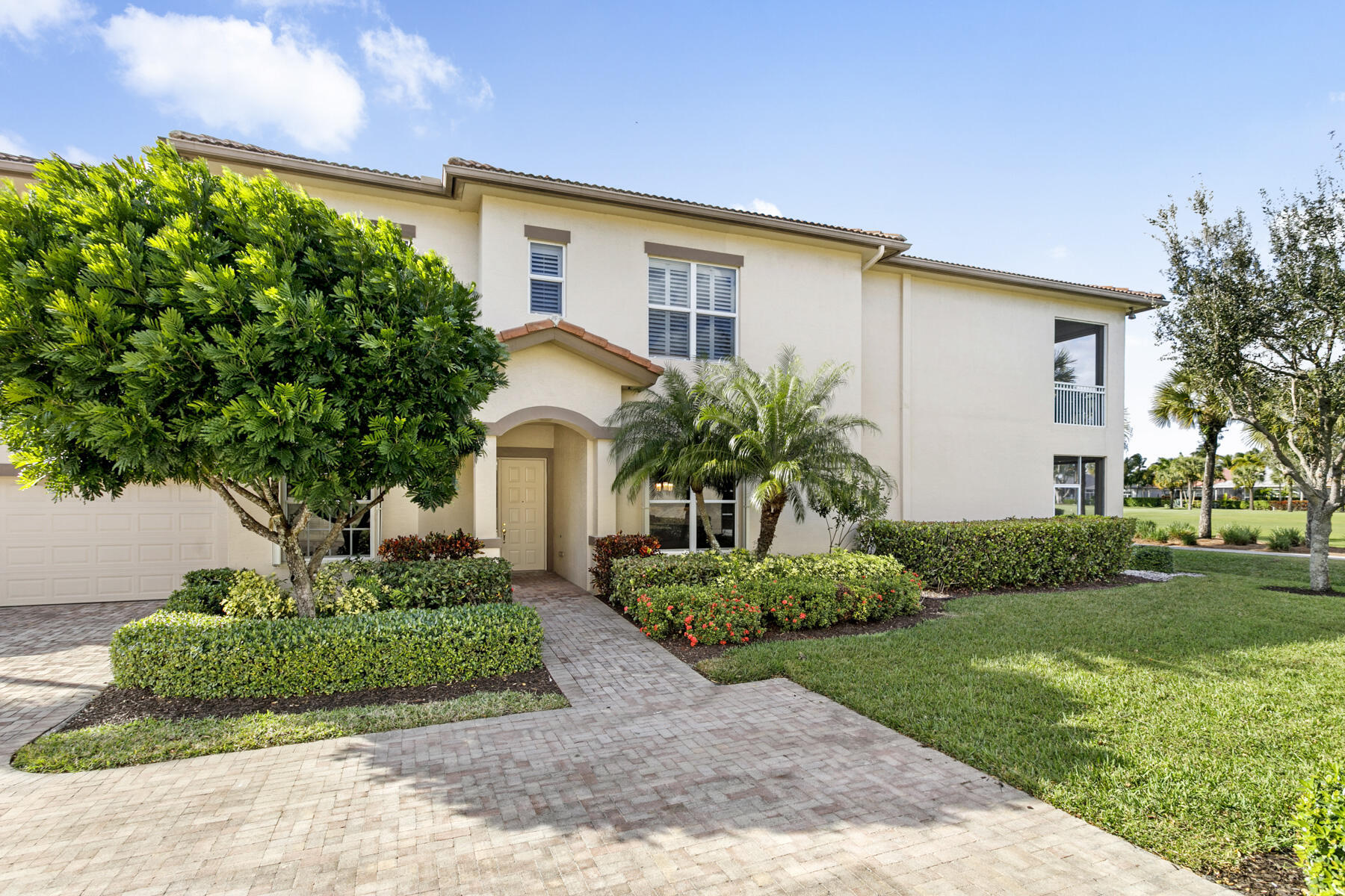 Beautiful lush green views with private entrance into foyer
