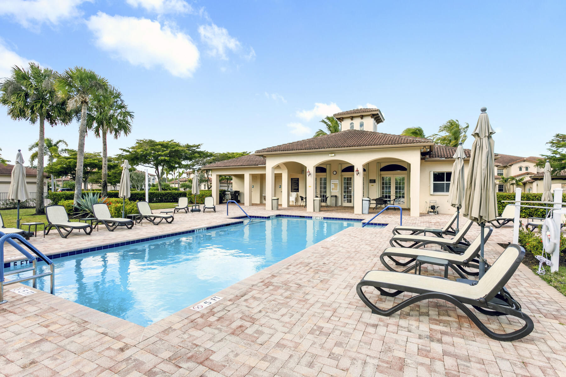 Excellent location...steps away from the private community pool and clubhouse in Orchid Reserve residents