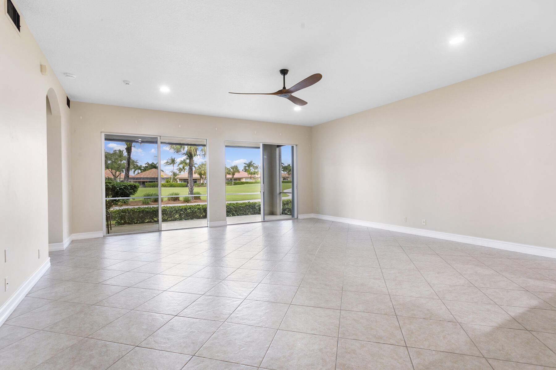 Great room is extra large and offers tons of decorating options