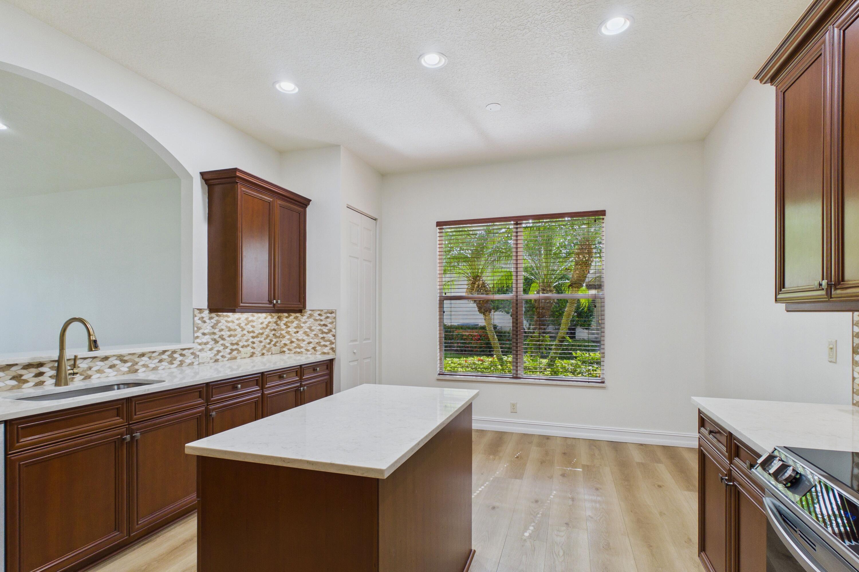 Casual dining in the kitchen and a breakfast counter