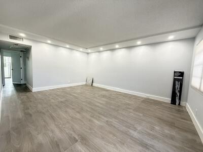 High hat lighting surround in living room.