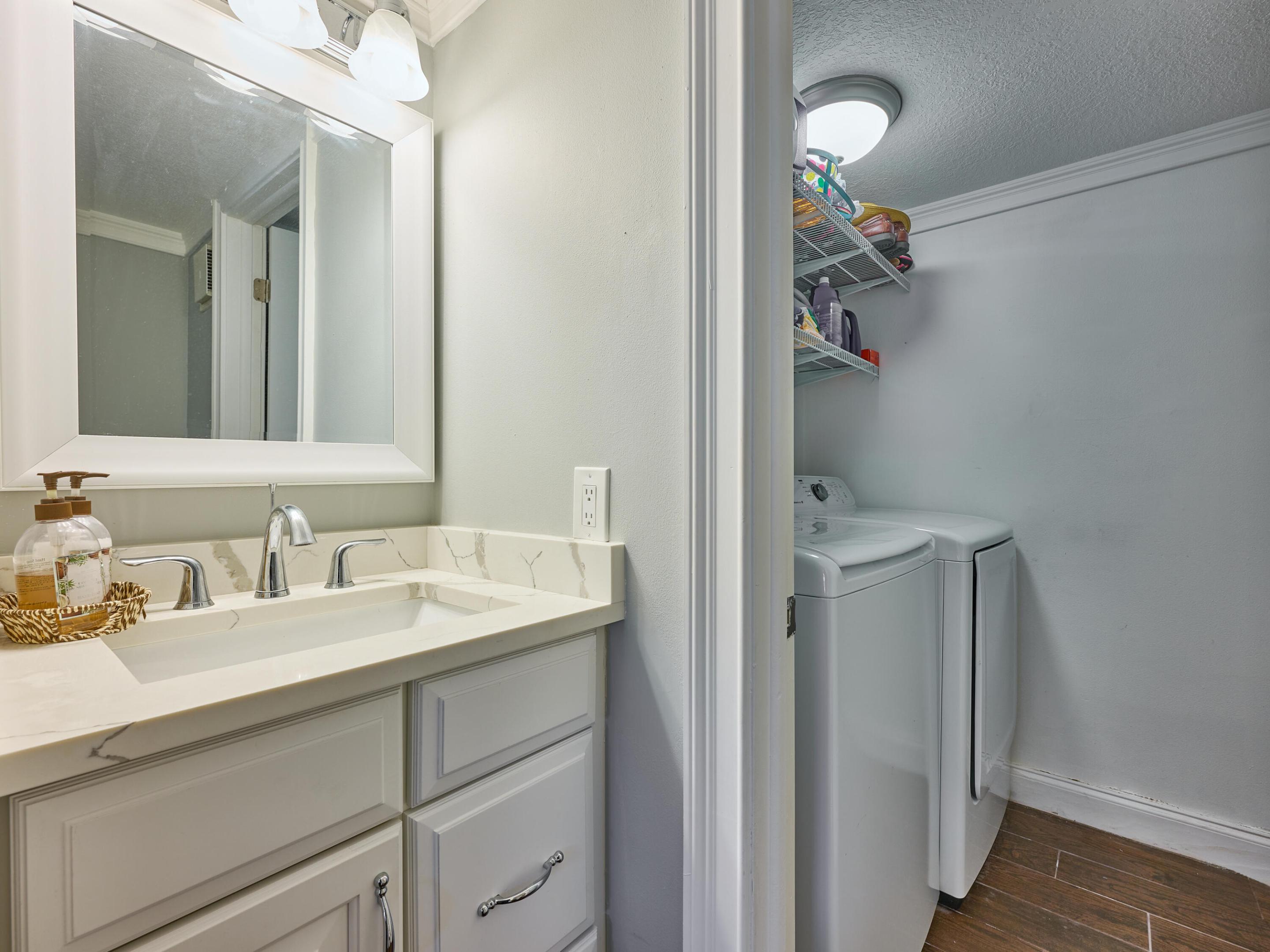 Guest Bath to Laundry Room