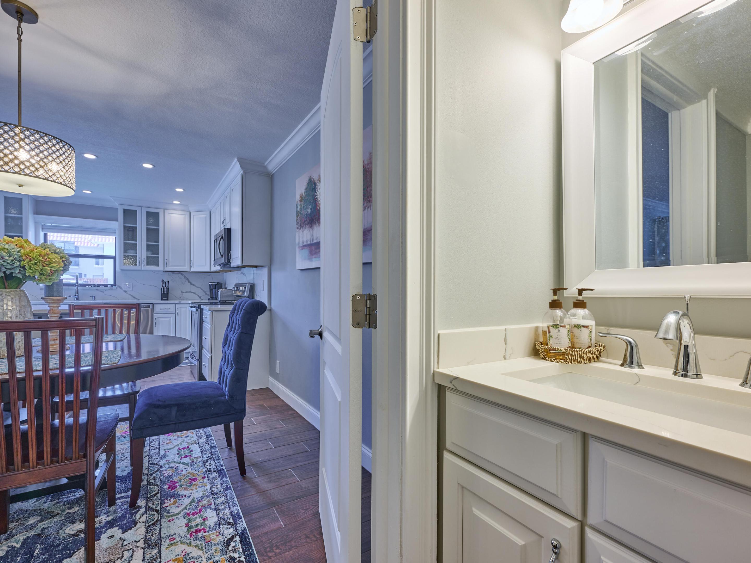 Guest Bath to Dining Room