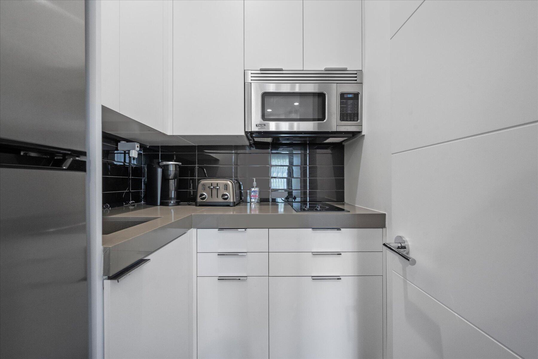 kitchenette in downstairs suite