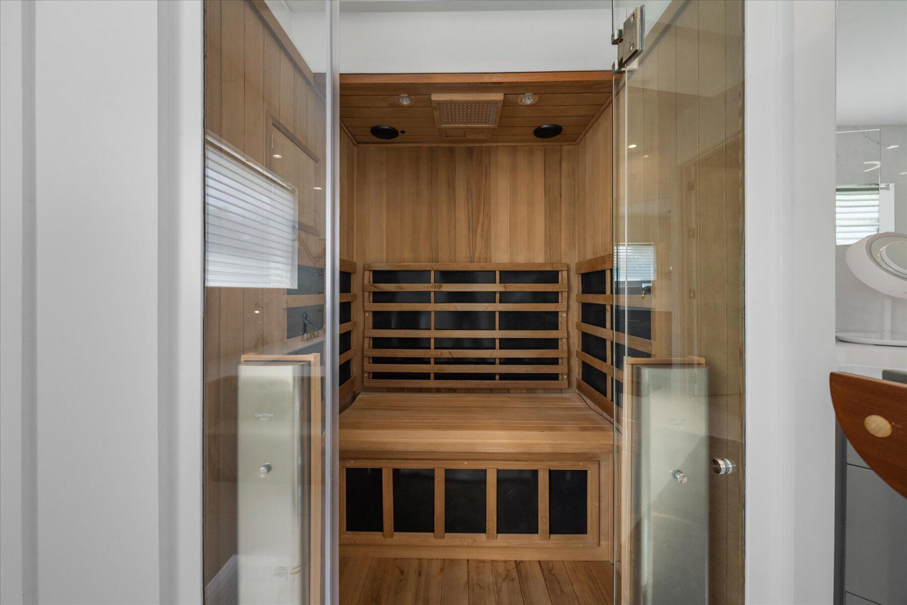 primary bathroom sauna
