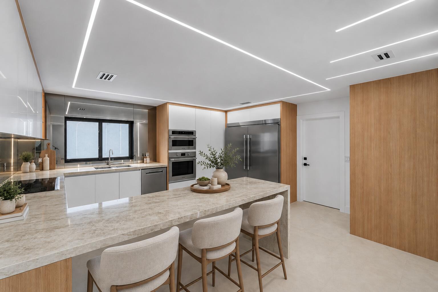 Renovated Contemporary Kitchen