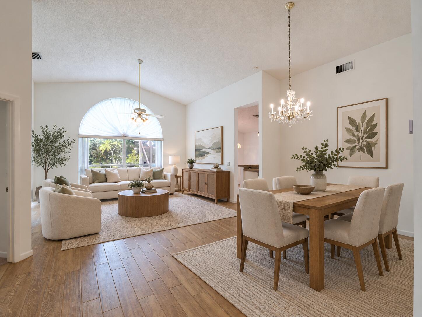 Bright Open-Plan Living and Dining Retre Bright Open-Plan Living and Dining Retre