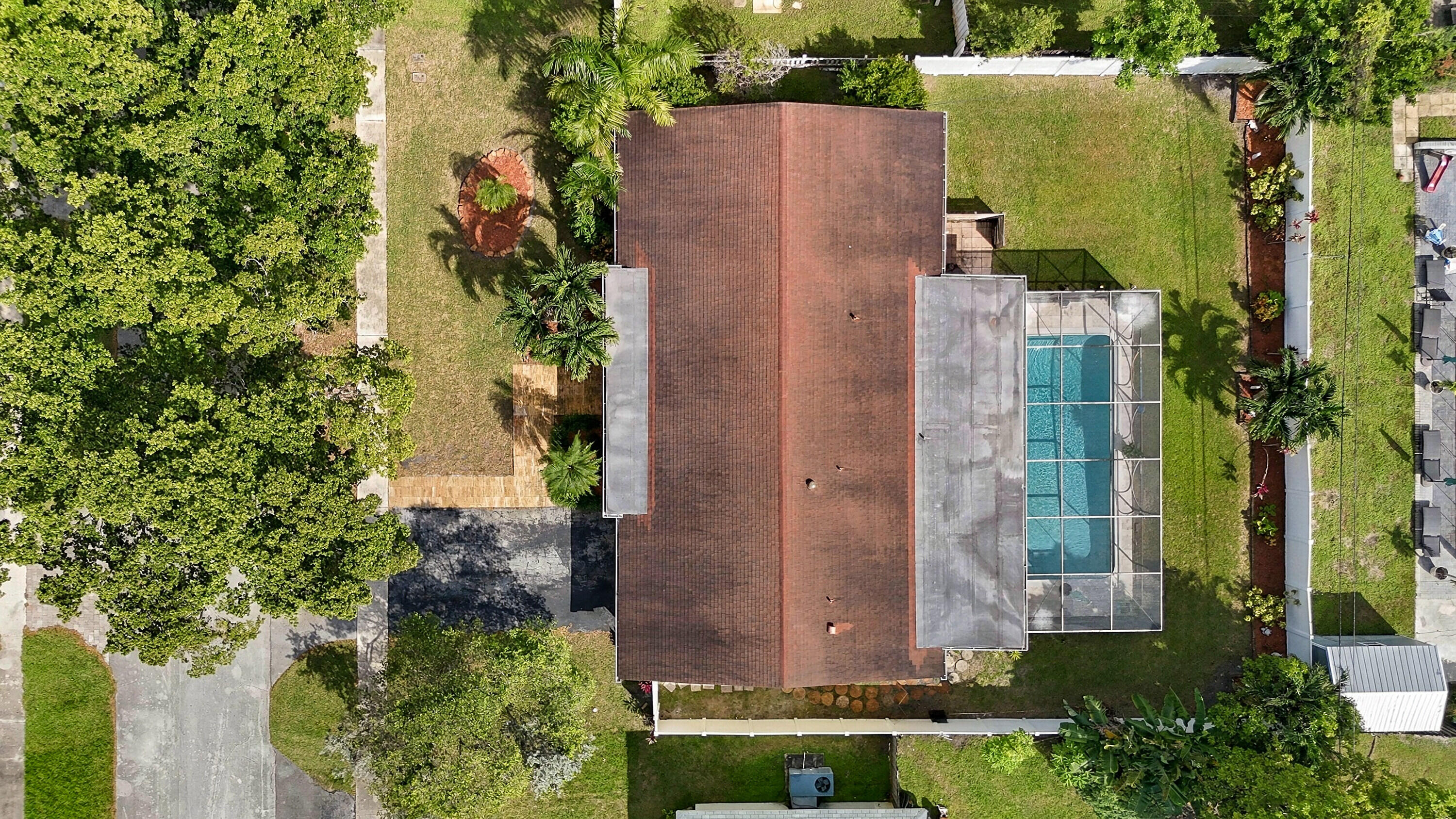Above House Aerial View