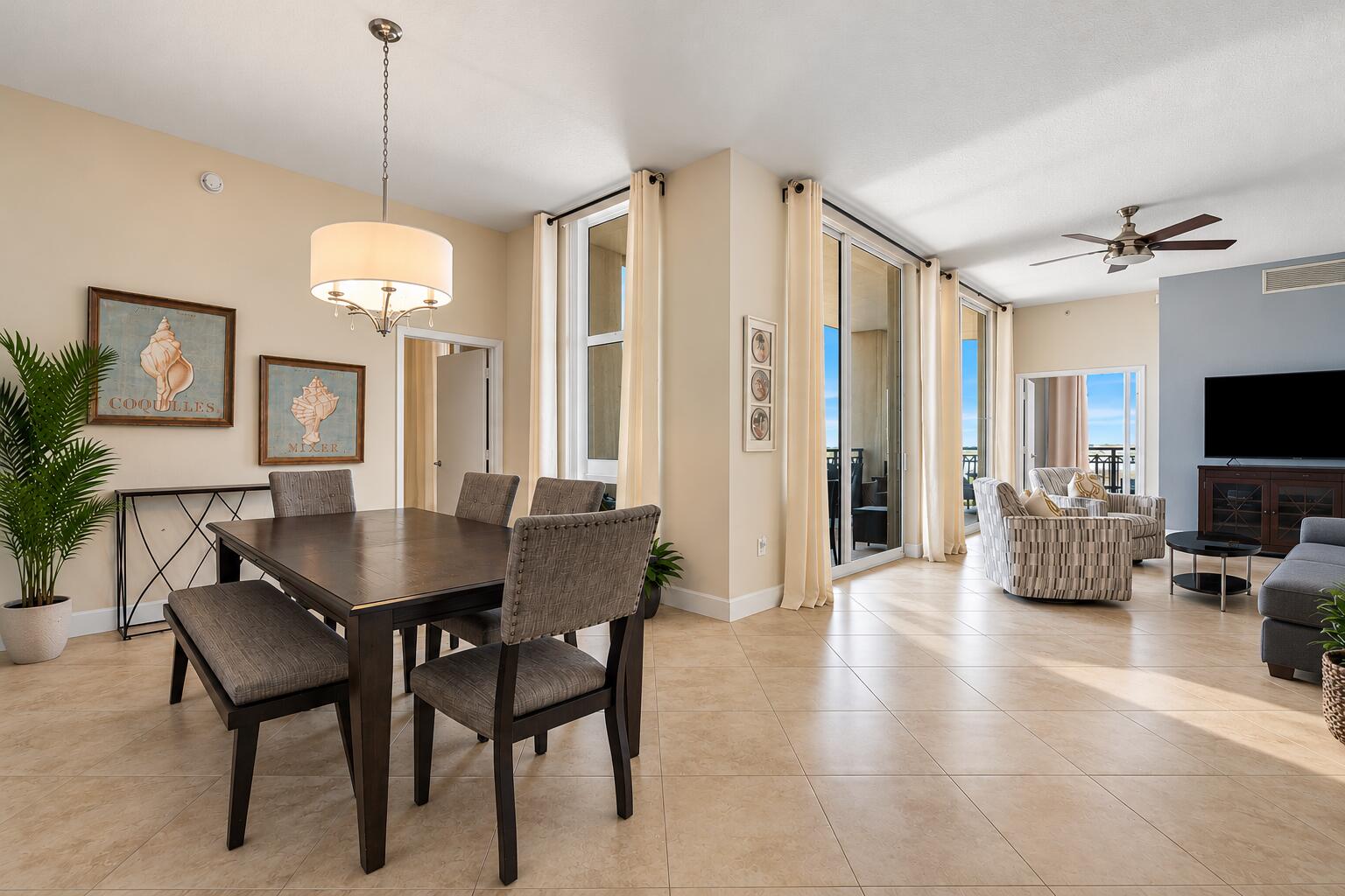 Open Living & Dining