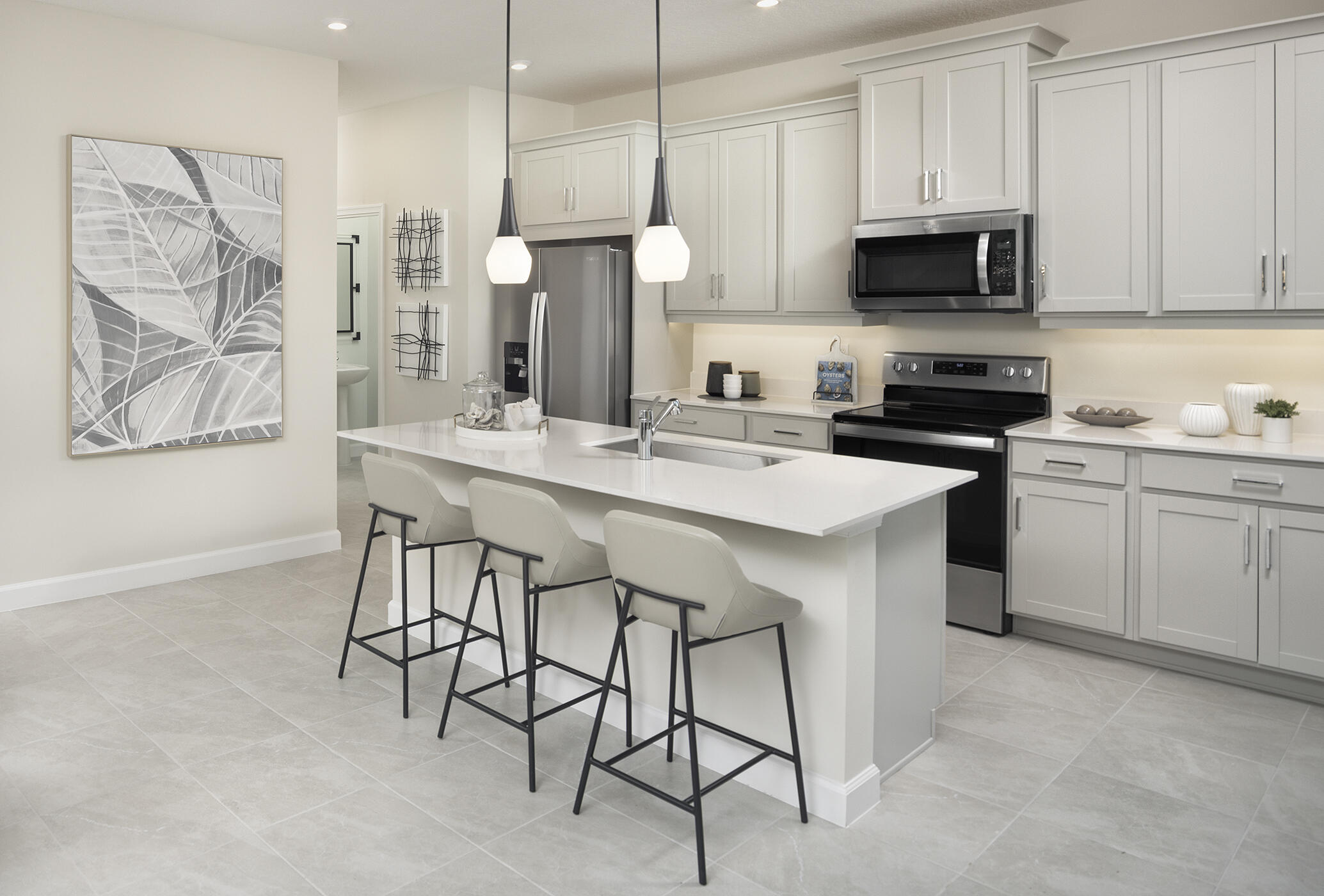 Stock photos represent builder's floorplan Stock photos represent builder's floorplan
