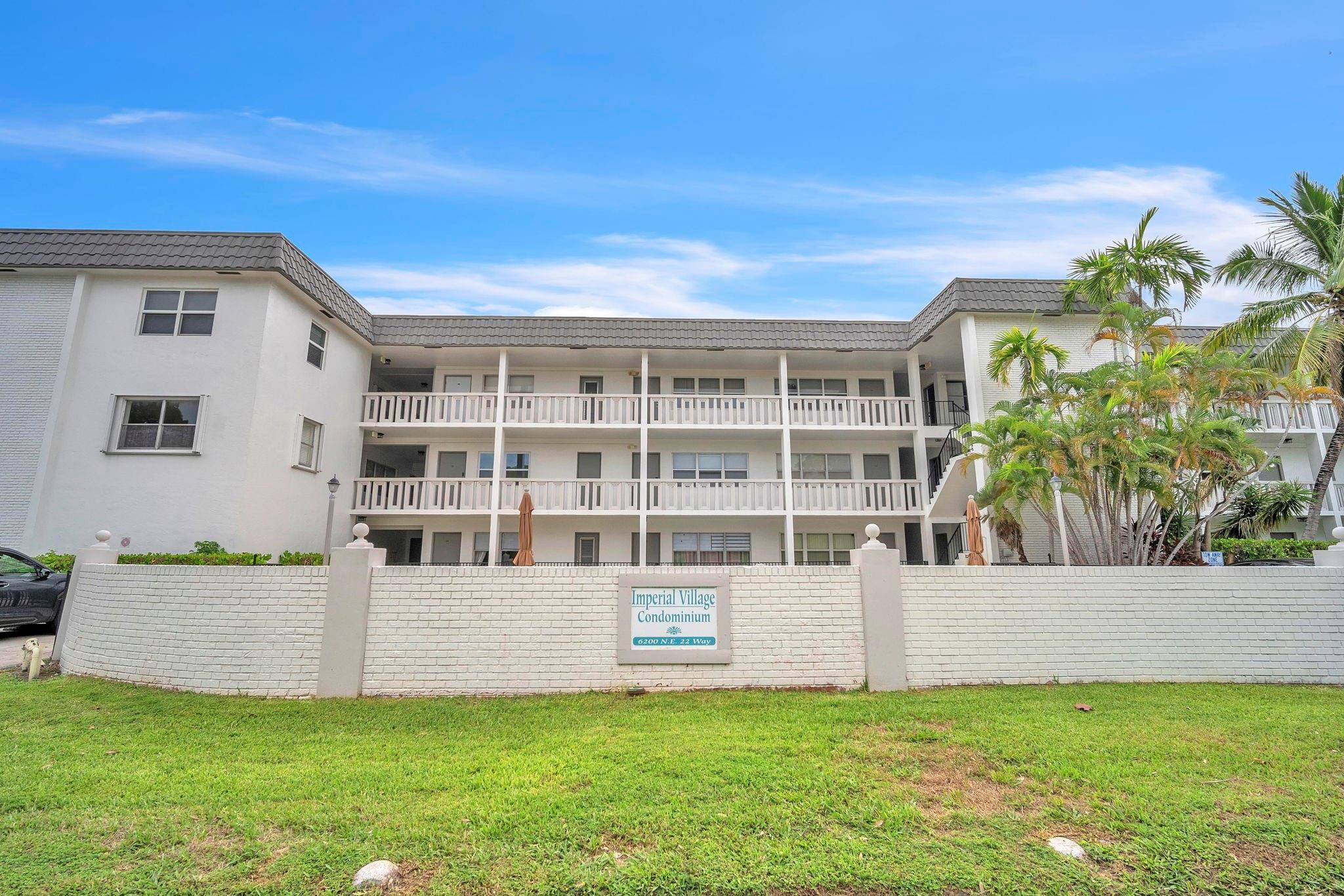 Front view of the building