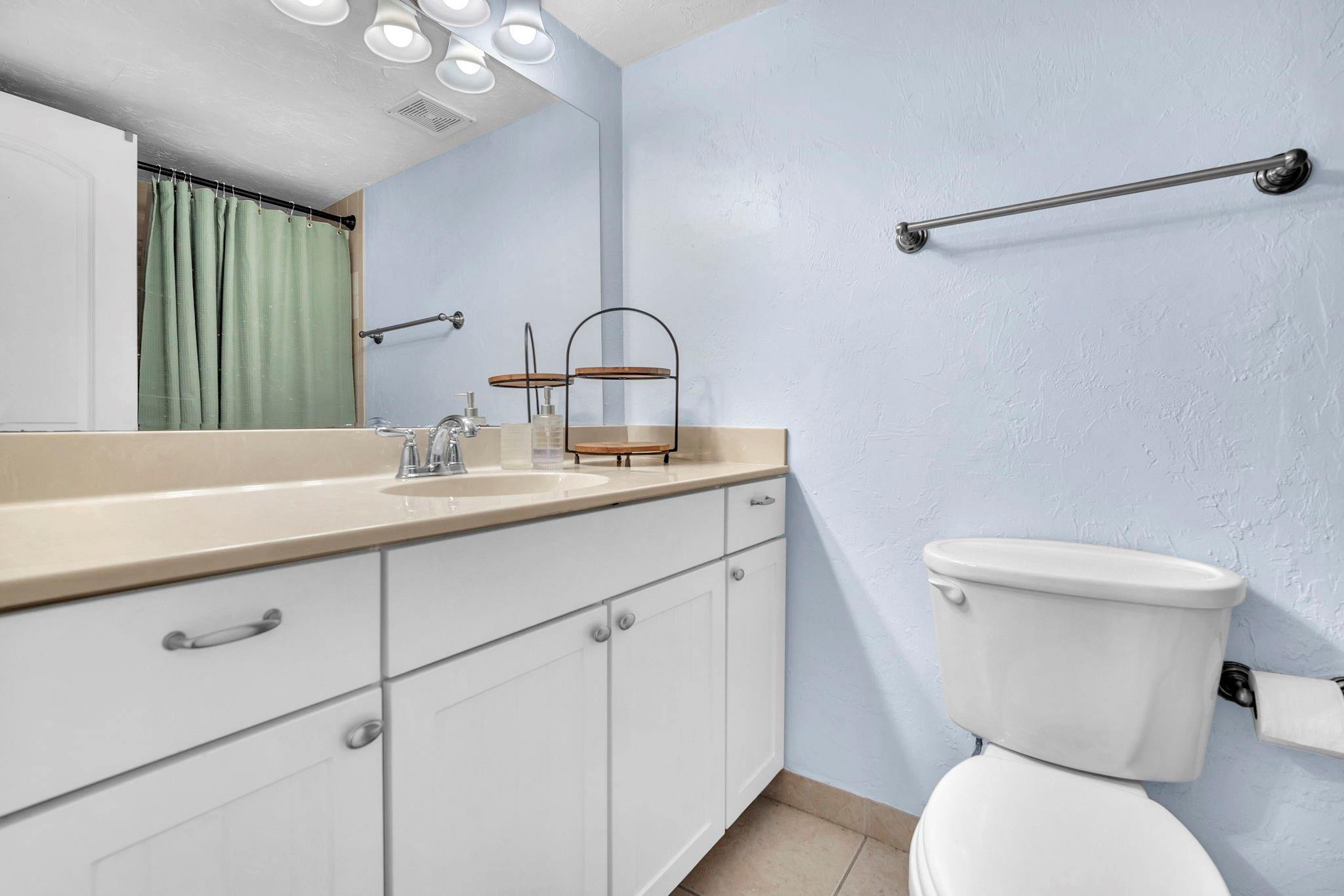 Full bathroom with tub & shower